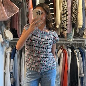 Multicolor Crochet Top